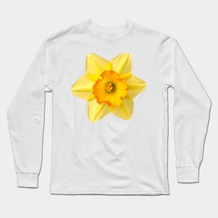 Yellow Daffodil flower Graphic Art Print Long Sleeve T-Shirt